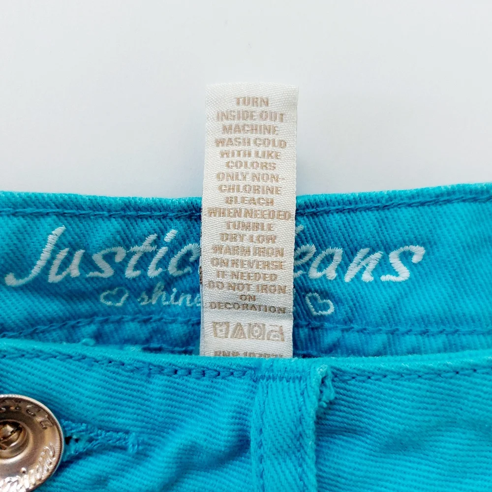 Blue Denim Shorts size 12S girls Justice‎